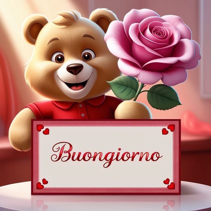 la signora in rosso buongiorno immagini